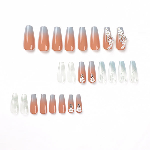 12 Sizes-24 Pcs Press On Nails JP2758