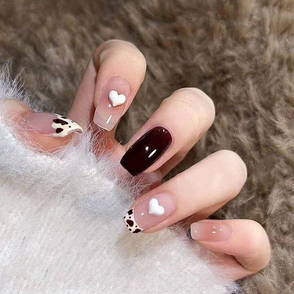 12 Sizes-24 Pcs Press On Nails Z563
