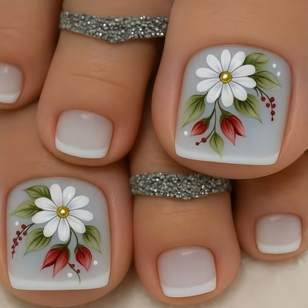 12 Sizes-24 Pcs Press On Nails Y1996