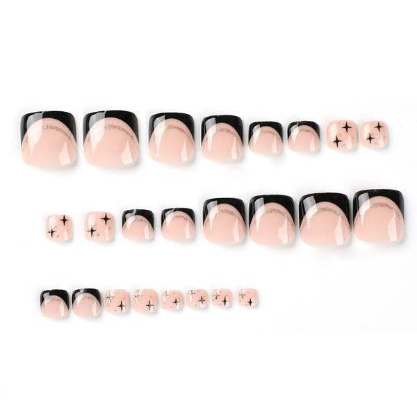 12 Sizes-24 Pcs Press On Nails JP2479