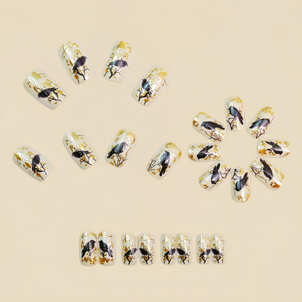 12 Sizes-24 Pcs Press On Nails Y1864