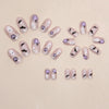 12 Sizes-24 Pcs Press On Nails W1414