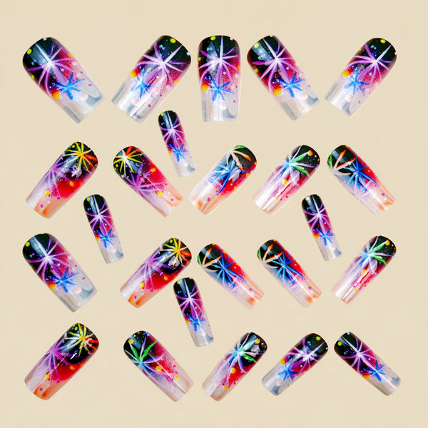 12 Sizes-24 Pcs Press On Nails Y1456