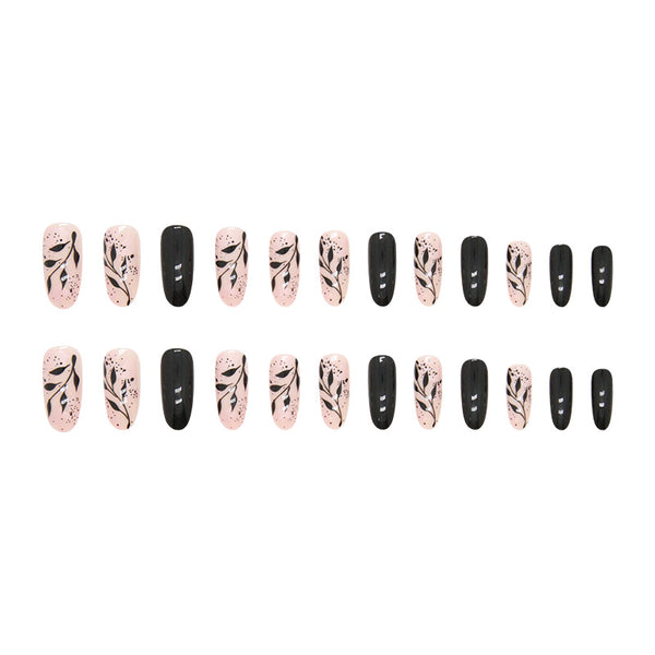 12 Sizes-24 Pcs Press On Nails W929