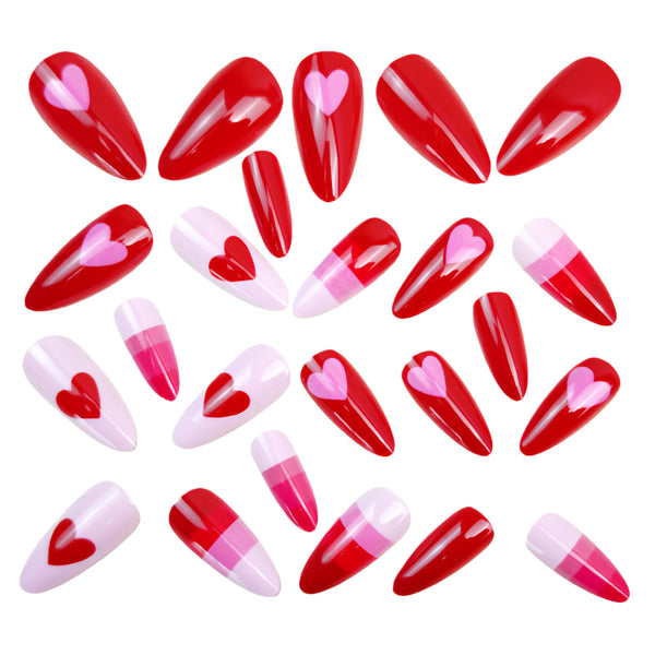12 Sizes-24 Pcs Press On Nails Y1673