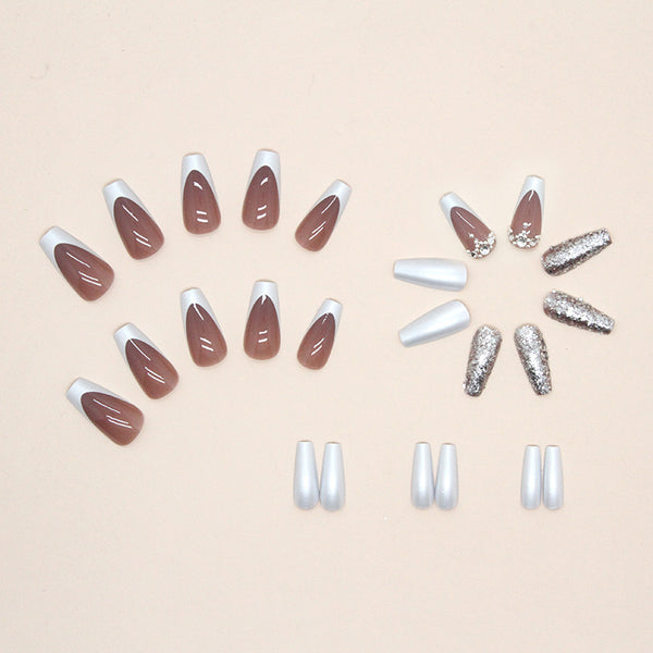12 Sizes-24 Pcs Press On Nails Z579