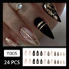 12 Sizes-24 Pcs Press On Nails Y005