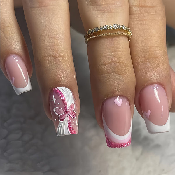 12 Sizes-24 Pcs Press On Nails Y020