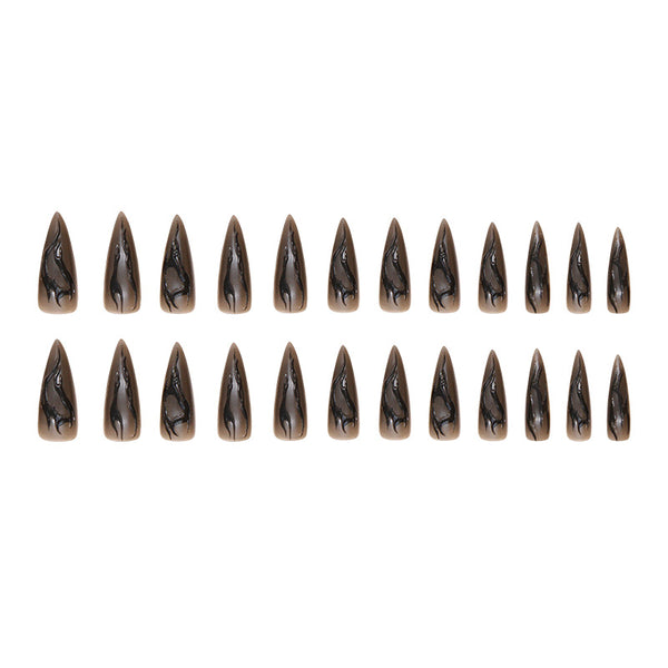 12 Sizes-24 Pcs Press On Nails W1783