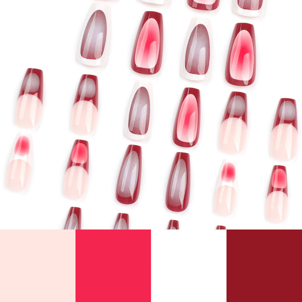 12 Sizes-24 Pcs Press On Nails JP3502