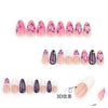 12 Sizes-24 Pcs Press On Nails JP3542