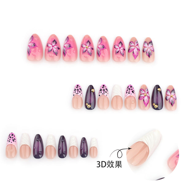 12 Sizes-24 Pcs Press On Nails JP3542