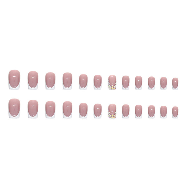 12 Sizes-24 Pcs Press On Nails Z649