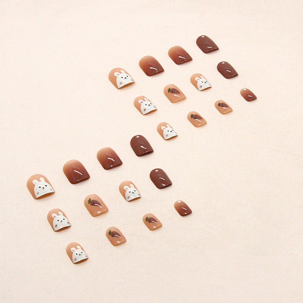 12 Sizes-24 Pcs Press On Nails R710