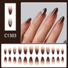 12 Sizes-24 Pcs Press On Nails C1303