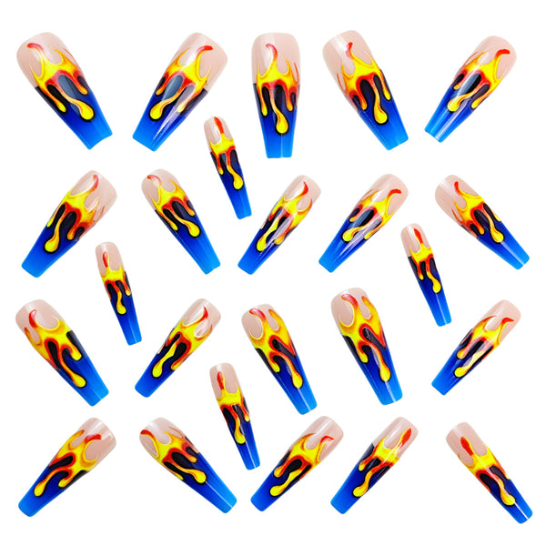 12 Sizes-24 Pcs Press On Nails Y828