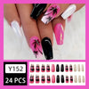 12 Sizes-24 Pcs Press On Nails Y152