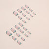 12 Sizes-24 Pcs Press On Nails W1026
