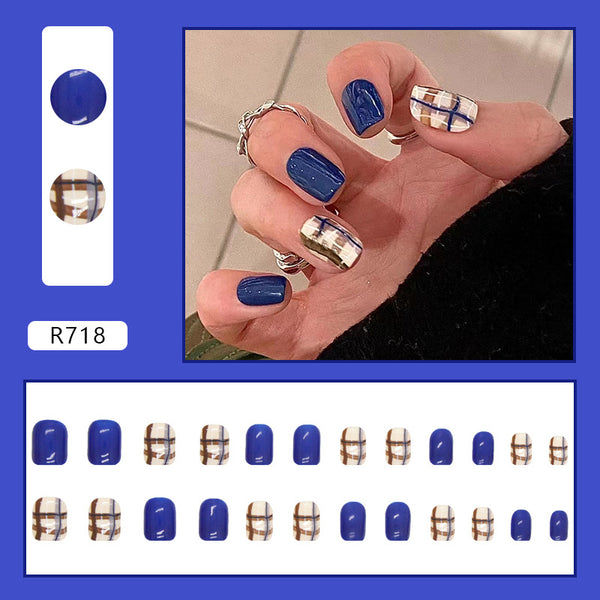12 Sizes-24 Pcs Press On Nails R718