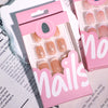 12 Sizes-24 Pcs Press On Nails JL0699