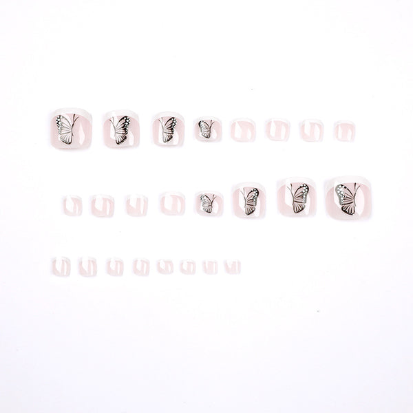 12 Sizes-24 Pcs Press On Nails JP1660