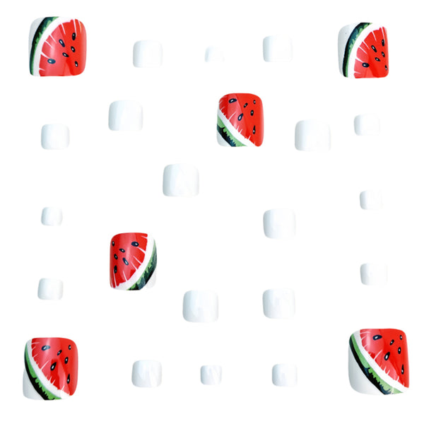 12 Sizes-24 Pcs Press On Nails Y1100