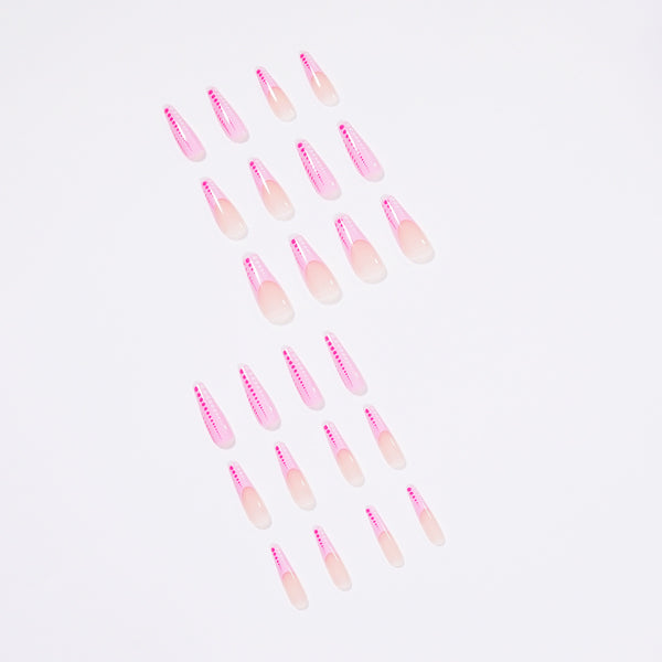 12 Sizes-24 Pcs Press On Nails JP1444