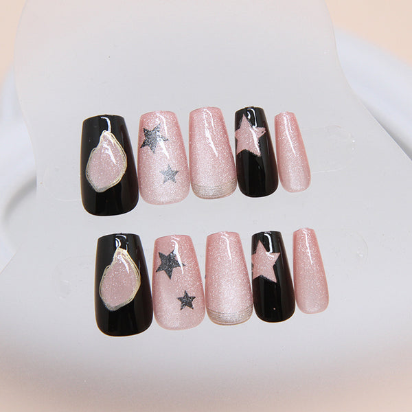 12 Sizes-24 Pcs Press On Nails MY034