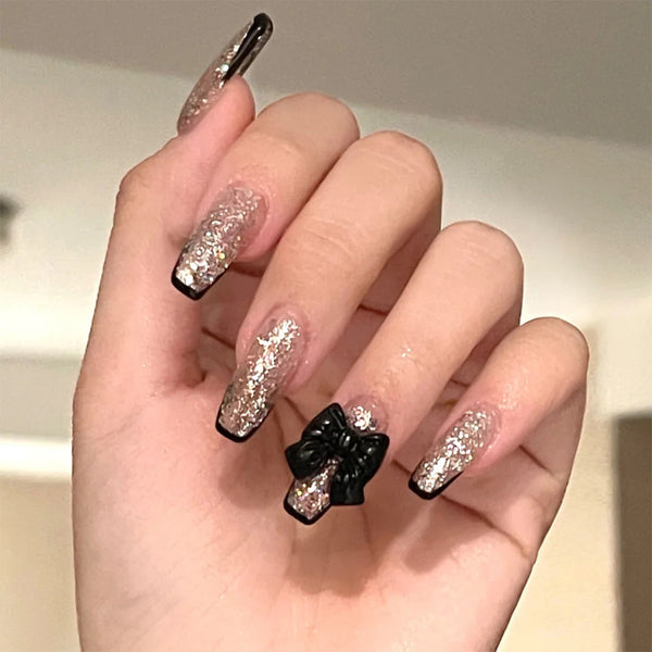 12 Sizes-24 Pcs Press On Nails JP1030