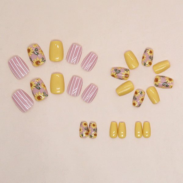 12 Sizes-24 Pcs Press On Nails W1456