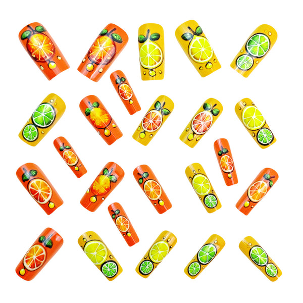12 Sizes-24 Pcs Press On Nails Y918
