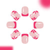 12 Sizes-24 Pcs Press On Nails C1155