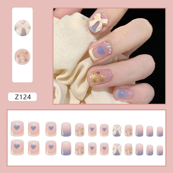 12 Sizes-24 Pcs Press On Nails Z122