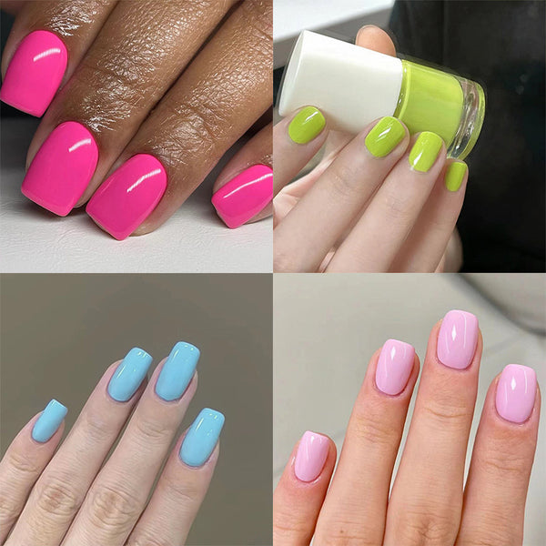 96 Pcs Press On Nails Solid-5-96pcs
