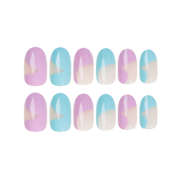 12 Sizes-24 Pcs Press On Nails JP1349
