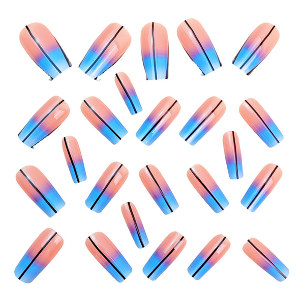 12 Sizes-24 Pcs Press On Nails Y952