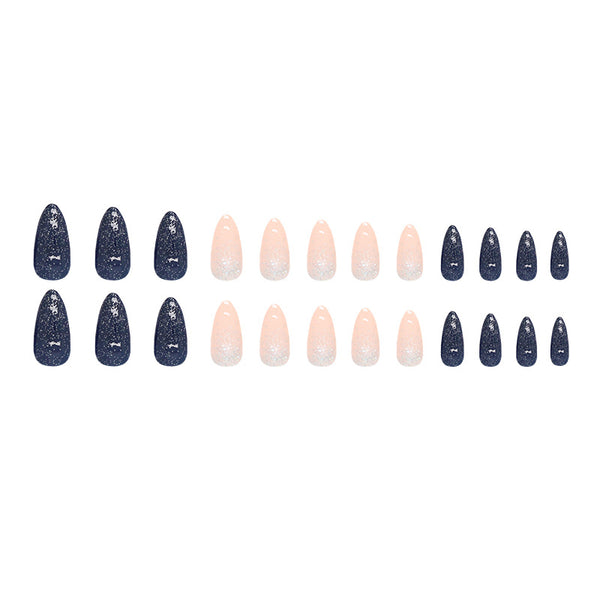 12 Sizes-24 Pcs Press On Nails W836