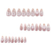 12 Sizes-24 Pcs Press On Nails JP3857