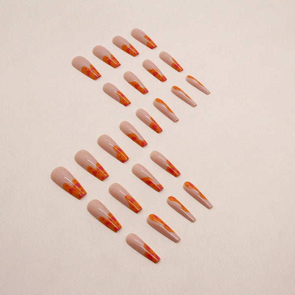 12 Sizes-24 Pcs Press On Nails W1432