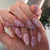 Almond Glossy Medium Pink Press on Nails