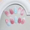 12 Sizes-24 Pcs Press On Nails Z1131