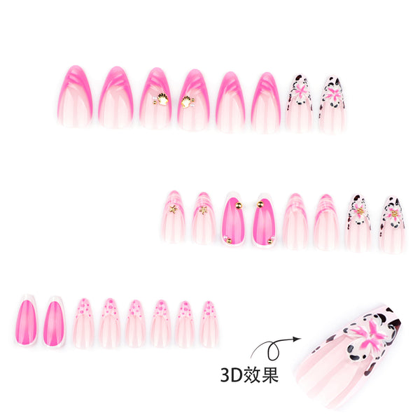 12 Sizes-24 Pcs Press On Nails JP3687