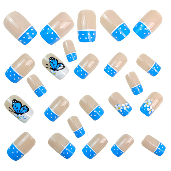 12 Sizes-24 Pcs Press On Nails Y1799