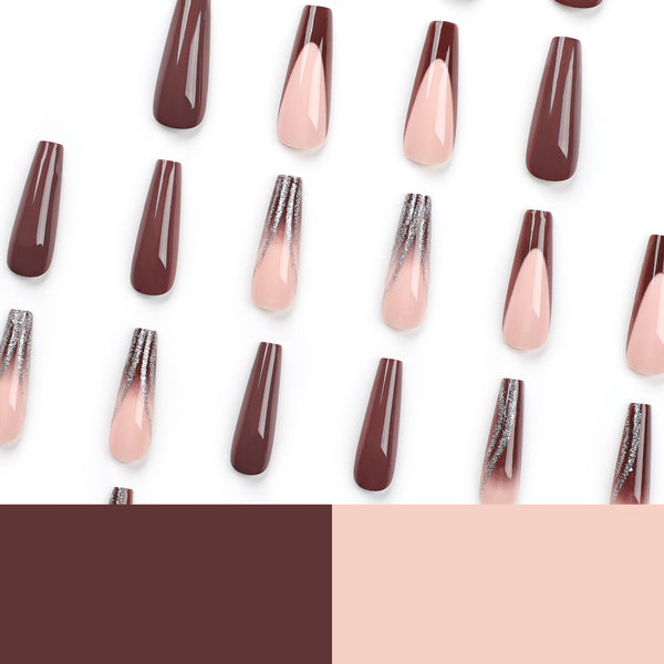 12 Sizes-24 Pcs Press On Nails JP2863