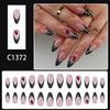 12 Sizes-24 Pcs Press On Nails C1372
