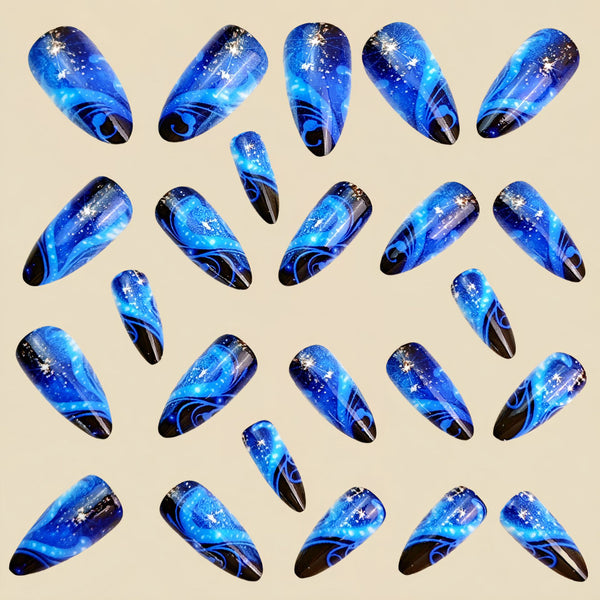 12 Sizes-24 Pcs Press On Nails Y1326