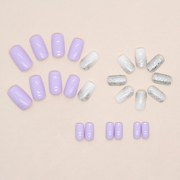 12 Sizes-24 Pcs Press On Nails W1049