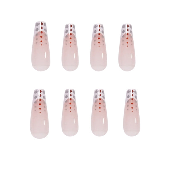 12 Sizes-24 Pcs Press On Nails JP1443
