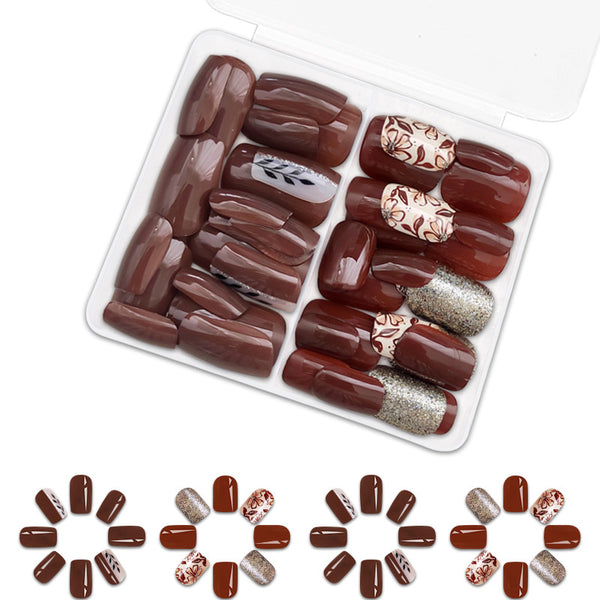 48 Pcs Press On Nails AutWin-1-48pcs