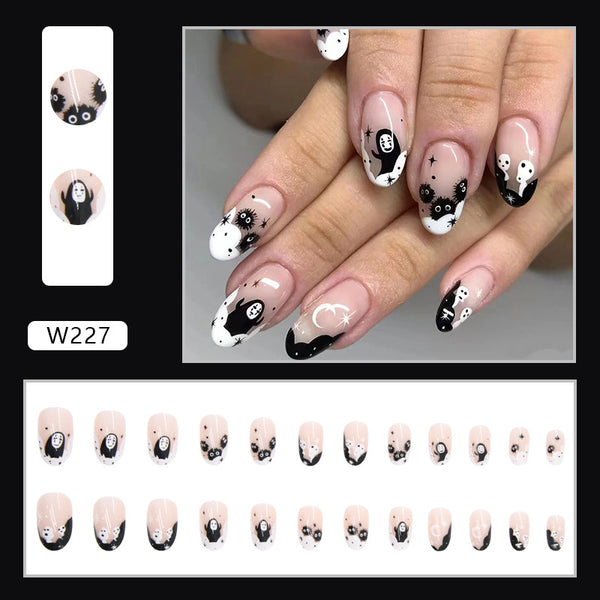 12 Sizes-24 Pcs Press On Nails W202